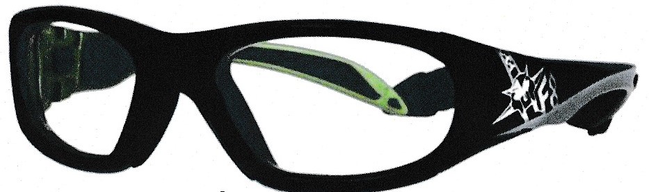 小学生のサッカー用として保護機能に優れたメガネ型ゴーグルです。