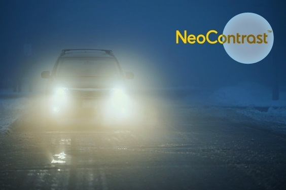 ネオコントラスト夜間対向車のライトの眩しさを軽減するレンズ