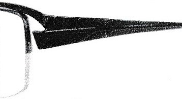 カジュアルデザインの跳ね上げメガネSAXE BLUESB７０６６ガンメタル／ブラック