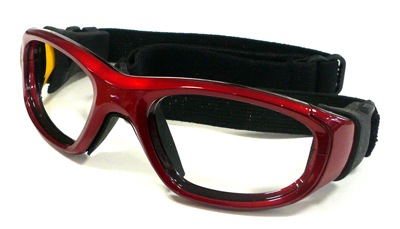 タッチフットボール 、タッチラグビーやフラッグフットボール時の保護眼鏡REC - MX２1 CMBK