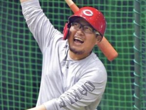 野球どきのメガネ松山竜平選手