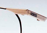 折り畳み眼鏡枠スリムフォールドSF008 ゴールド／ブラックマット