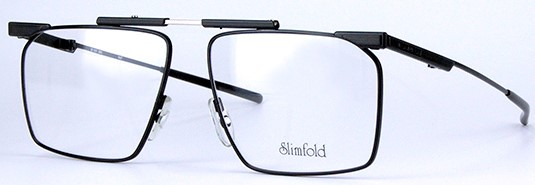 折り畳み眼鏡枠スリムフォールドSF017ブラック