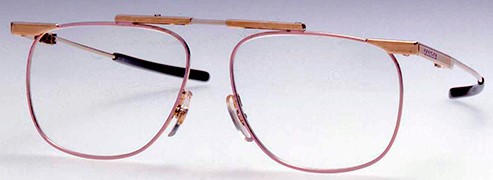 折り畳み眼鏡枠スリムフォールドSF008
ゴールド／ピンクパール