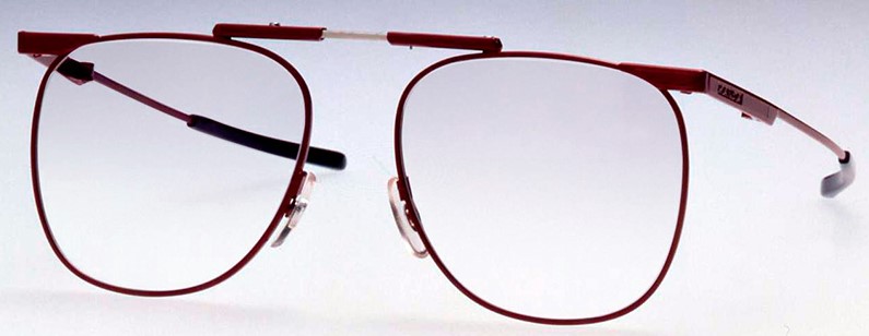 折り畳み眼鏡枠スリムフォールドSF016レッドグロス