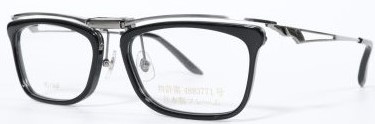 ネジ1本からメガネの産地福井県「鯖江」で作られた部品を使用した跳ね上げメガネ