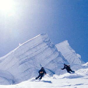 スキー・スノボ時の雪面からの太陽光の反射対策