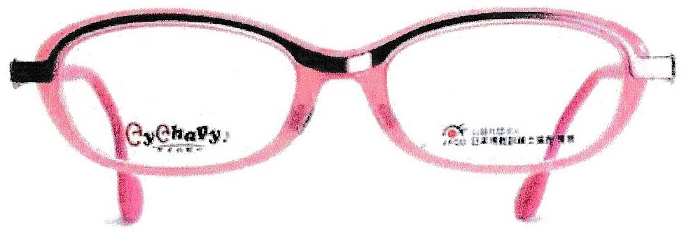 日本視能訓練士協会推薦　子ども用治療眼鏡フレームeyehapy００１ピンク