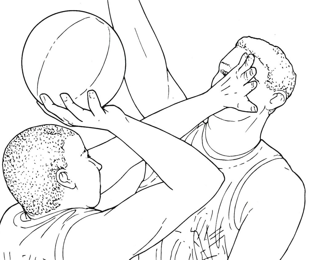 バスケットボール時に目に手の平が当たり怪我をする