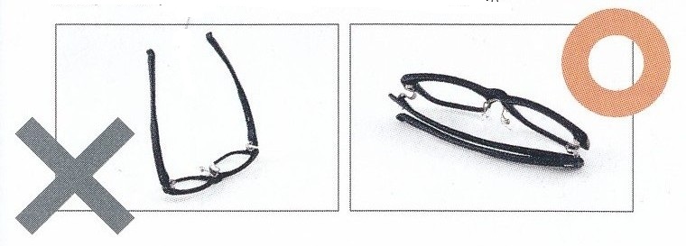 メガネの取り扱い