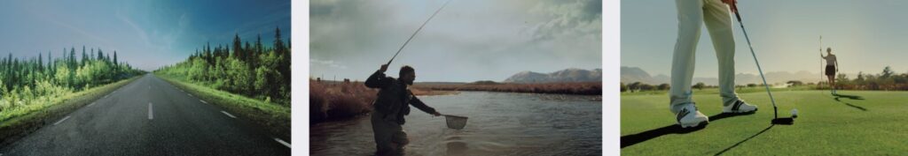 偏光レンズ使用の見え方