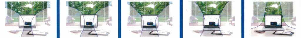 遠近両用レンズ見え方違い