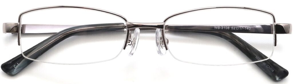 天地幅が短い眼鏡枠