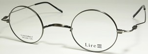 一山丸メガネLireⅢアンティークシルバー