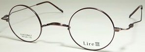 一山丸メガネLireⅢアンティークピンク (リム前面転写入)