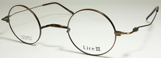 一山丸メガネLireⅢアンティークゴールド