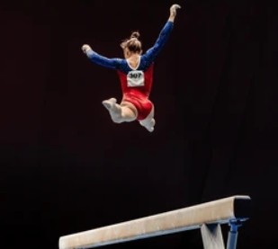 Gymnastics balanceのロイヤリティフリー画像